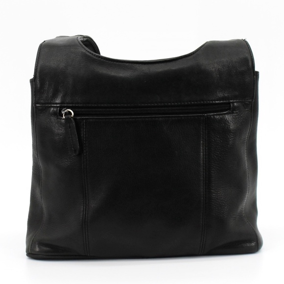 Tignanello black pebble leather shoulder bag - Picture 4 of 8